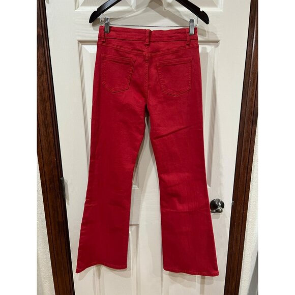 NWT Western Sterling Kreek Red Flared Jeans Size 3/4 Cotton/Spandex Stretch - Picture 3 of 10